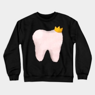Tooth (with a crown) Crewneck Sweatshirt